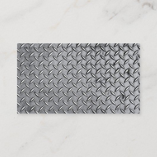 Diamant-Metallblech-Look Visitenkarte (Rückseite)