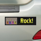 Diamant-Metallgitarren, Felsen! Autoaufkleber (Auf Auto)