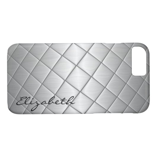 Diamant-Metallic-Edelstahlaussehen Case-Mate iPhone Hülle (Rückseite (Horizontal))