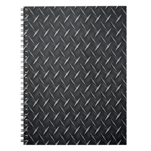 Diamant-Metallplatten-Notebook Notizblock (Vorderseite)