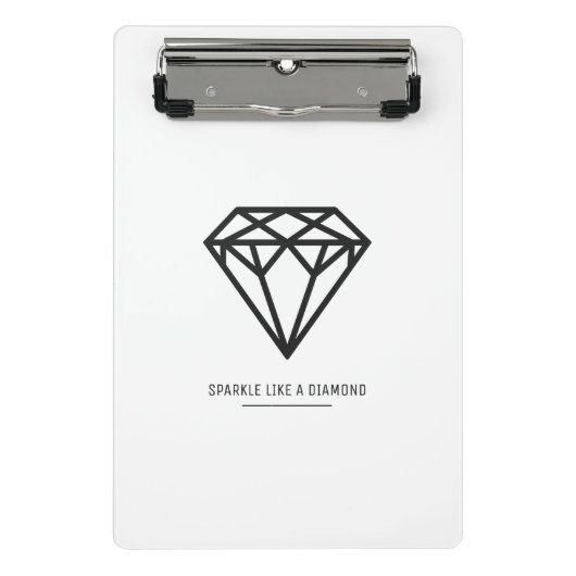 Diamant Mini Klemmbrett (Vorderseite)