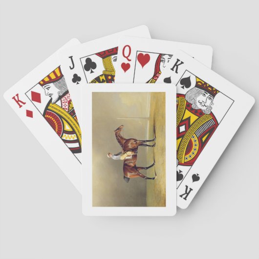 Diamant, mit Dennis Fitzpatrick oben, 1799 (Öl an Spielkarten (Rückseite)