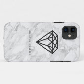 Diamant mit Marmor Case-Mate iPhone Hülle (Rückseite (Horizontal))