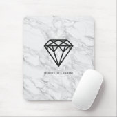 Diamant mit Marmor Mousepad (Mit Mouse)