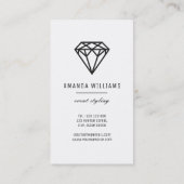 Diamant mit Marmor Visitenkarte (Rückseite)