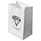 Diamant Mittlere Geschenktüte (Vorderseite Schrägansicht)