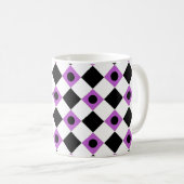 Diamant Muster #94 Kaffeetasse (VorderseiteRechts)