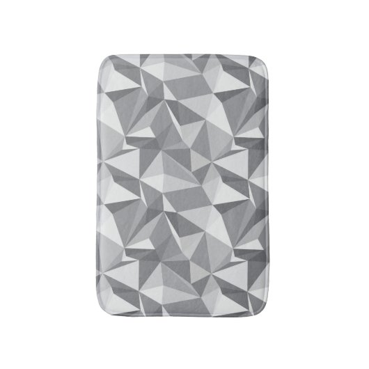 Diamant-Muster - abstraktes Polygon Badematte (Vorderseite Vertikal)