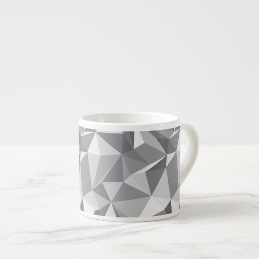 Diamant-Muster - abstraktes Polygon Espressotasse (Vorderseite Rechts)