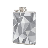 Diamant-Muster - abstraktes Polygon Flachmann (Links)