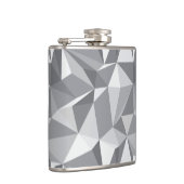 Diamant-Muster - abstraktes Polygon Flachmann (Rechts)