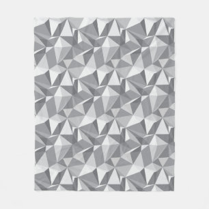 Diamant-Muster - abstraktes Polygon Fleecedecke