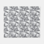 Diamant-Muster - abstraktes Polygon Fleecedecke (Vorderseite (Horizontal))