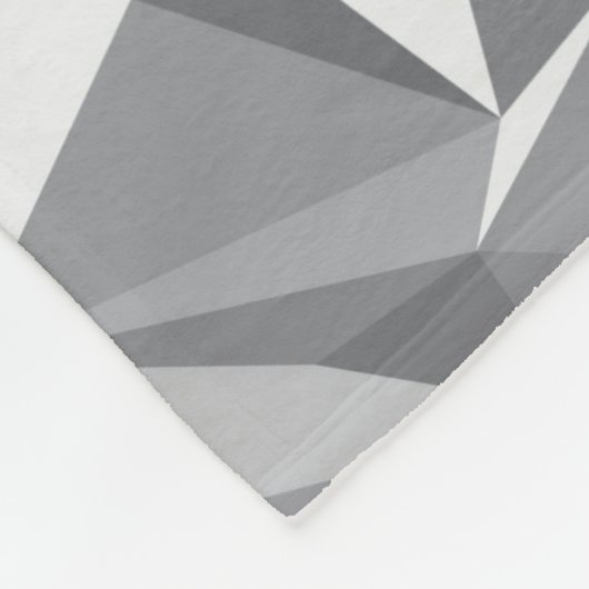 Diamant-Muster - abstraktes Polygon Fleecedecke (Ecke)