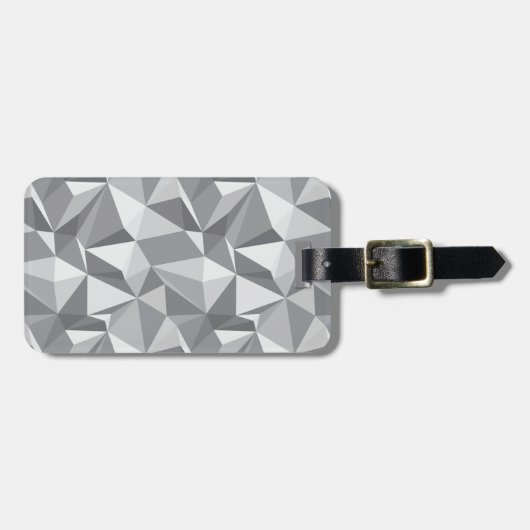 Diamant-Muster - abstraktes Polygon Gepäckanhänger (Vorderseite horizontal)