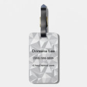 Diamant-Muster - abstraktes Polygon Gepäckanhänger (Rückseite vertikal)