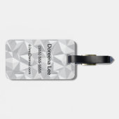 Diamant-Muster - abstraktes Polygon Gepäckanhänger (Rückseite horizontal)