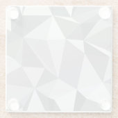 Diamant-Muster - abstraktes Polygon Glasuntersetzer (Rückseite)