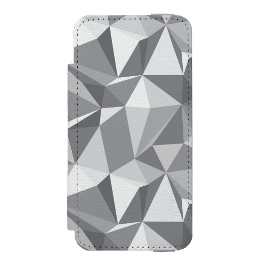 Diamant-Muster - abstraktes Polygon Incipio iPhone Geldbeutel-Hülle (Folio Vorderseite)