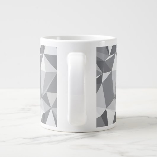 Diamant-Muster - abstraktes Polygon Jumbo-Tasse (Rückseite)
