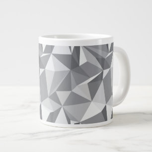 Diamant-Muster - abstraktes Polygon Jumbo-Tasse
