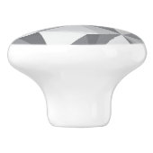 Diamant-Muster - abstraktes Polygon Keramikknauf (Seitenansicht)