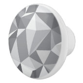 Diamant-Muster - abstraktes Polygon Keramikknauf (Rechts)