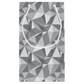 Diamant-Muster - abstraktes Polygon Kleine Geschenktüte (Rückseite)