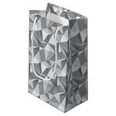 Diamant-Muster - abstraktes Polygon Kleine Geschenktüte (Vorderseite Schrägansicht)