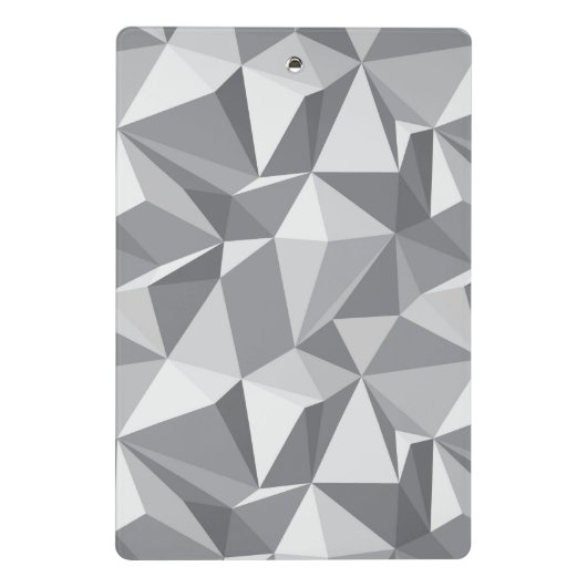 Diamant-Muster - abstraktes Polygon Mini Klemmbrett (Rückseite)