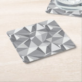 Diamant-Muster - abstraktes Polygon Rechteckiger Pappuntersetzer (angewinkelt)