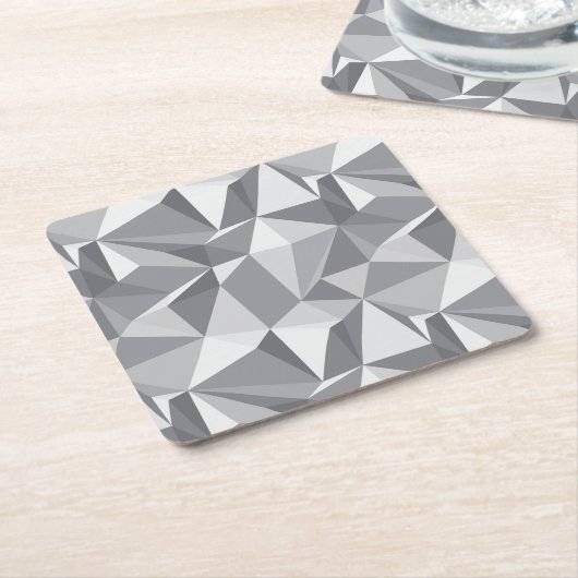 Diamant-Muster - abstraktes Polygon Rechteckiger Pappuntersetzer (angewinkelt)