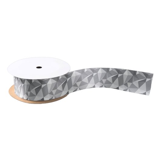 Diamant-Muster - abstraktes Polygon Satinband (Spule)