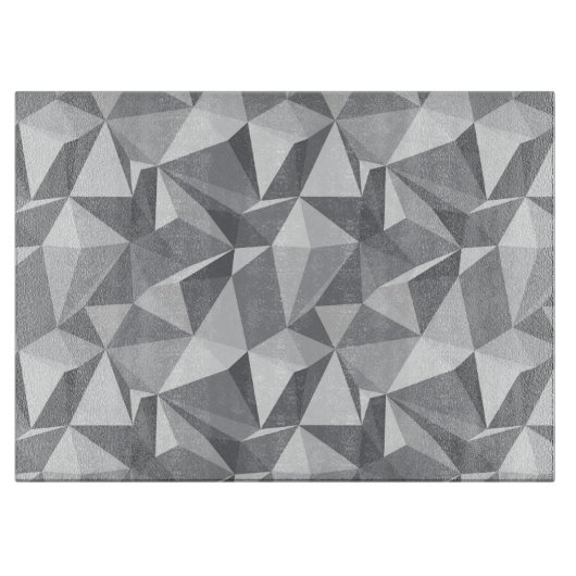 Diamant-Muster - abstraktes Polygon Schneidebrett (Vorderseite)