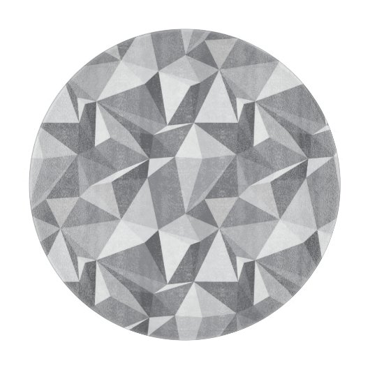 Diamant-Muster - abstraktes Polygon Schneidebrett (Vorderseite)