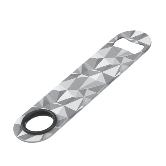 Diamant-Muster - abstraktes Polygon Speedflaschenöffner (Rückseite Schrägansicht)