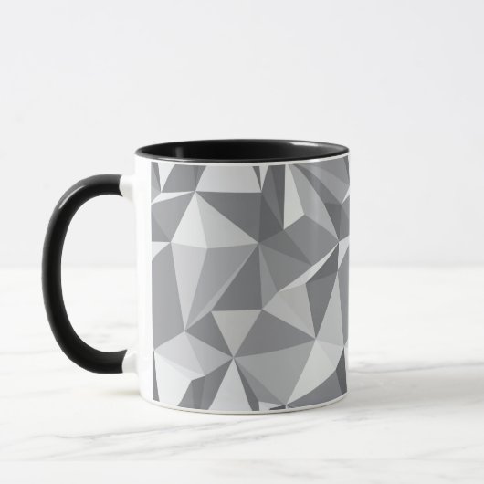 Diamant-Muster - abstraktes Polygon Tasse (Links)