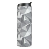 Diamant-Muster - abstraktes Polygon Thermosbecher (Nach links gedreht)