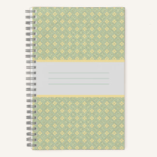 Diamant-Muster Aquamarin Notizblock