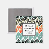 Diamant Muster Atmungsaktivität Angst Magnet (Vorderseite/Rückseite)