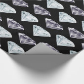 Diamant-Muster Bling Luxus Luxus teures Geschenk Geschenkpapier (Ecke)