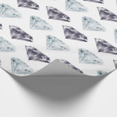 Diamant-Muster Bling Luxus Luxus teures Geschenk Geschenkpapier (Ecke)