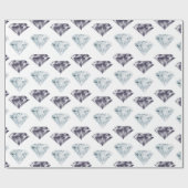 Diamant-Muster Bling Luxus Luxus teures Geschenk Geschenkpapier (Flach)
