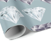 Diamant-Muster Bling Luxus Luxus teures Geschenk Geschenkpapier (Rolleneckpunkt)