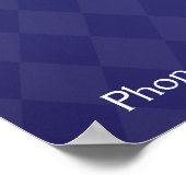 Diamant Muster Gage Poster (Ecke)