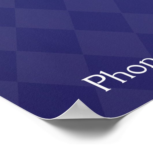 Diamant Muster Gage Poster (Ecke)