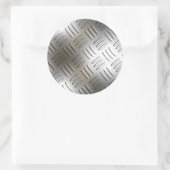 Diamant-Muster Metallausseher Runder Aufkleber (Tasche)