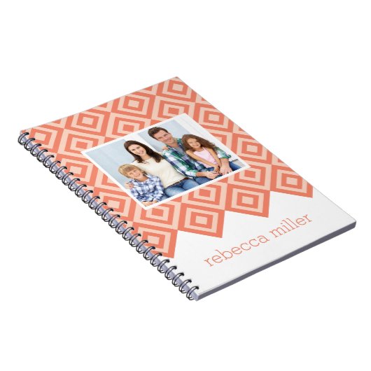 Diamant-Muster-Notebook Notizblock (Rechte Seite)