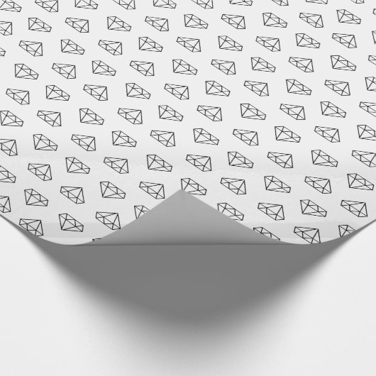 Diamant-Muster-Packpapier Geschenkpapier (Ecke)