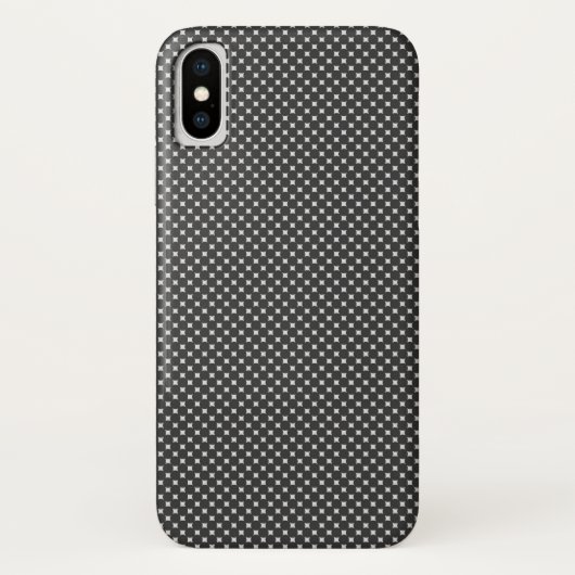 Diamant-Muster Schwarz-Weiß Case-Mate iPhone Hülle (Rückseite)